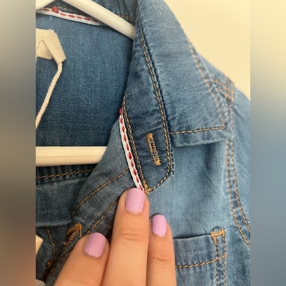 Sfera Denim shirt boys blue long sleeves cotton - Picture 10 of 13